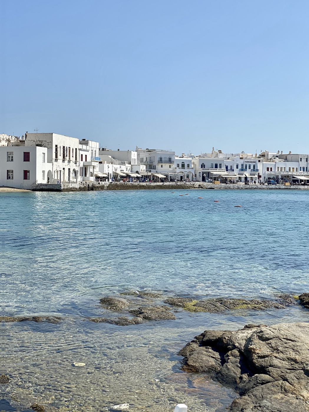 Real destination photograph of Mykonos